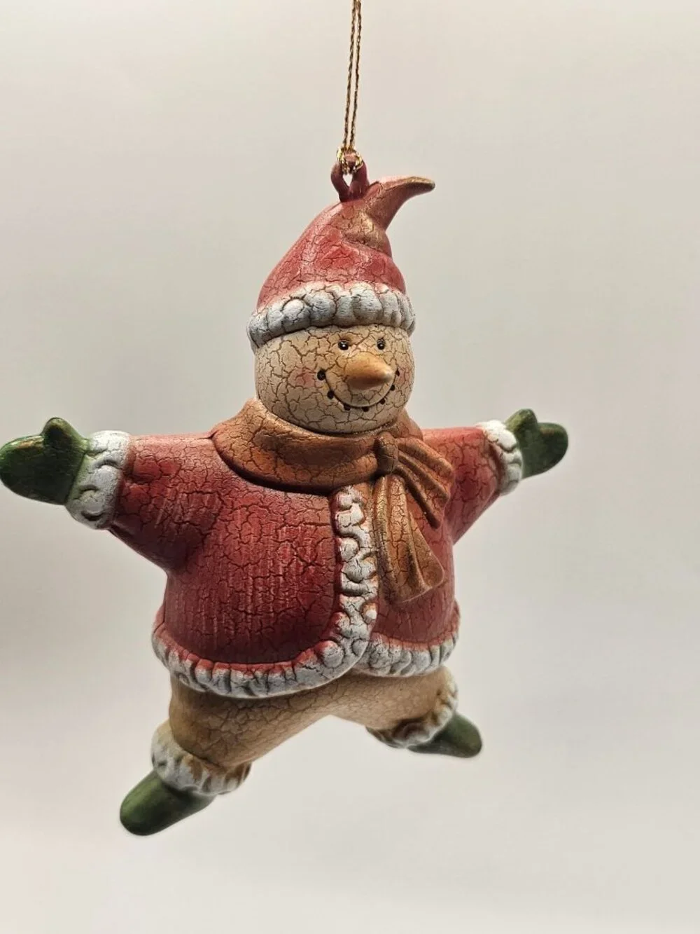 Goodard Ornament‎ Pastel Santa Snowman Christmas Star 5.5